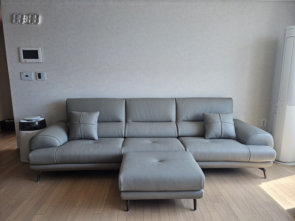 Sofa NESTEEN - Sofa Hiện Đại Bọc Da Cao Cấp Thiết Kế Tay Tròn Độc Đáo
