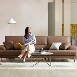 Sofa NESTEEN - Sofa Hiện Đại Bọc Da Cao Cấp Thiết Kế Tay Tròn Độc Đáo