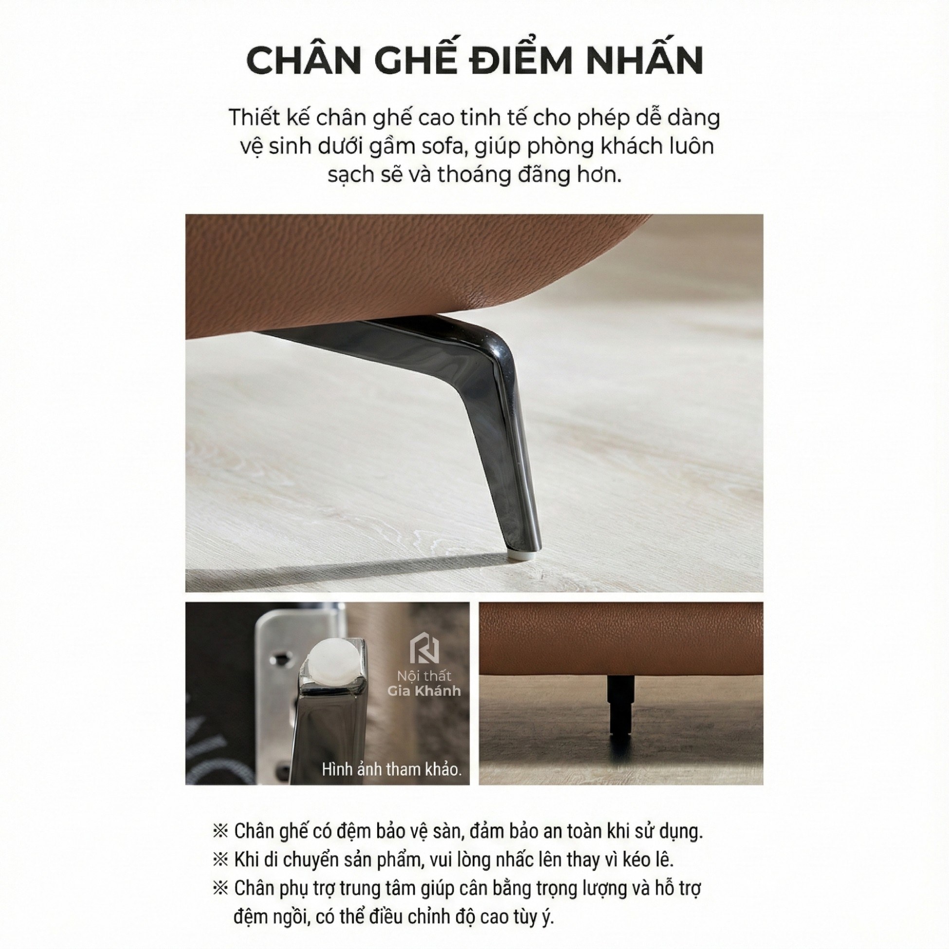 Sofa NESTEEN - Sofa Hiện Đại Bọc Da Cao Cấp Thiết Kế Tay Tròn Độc Đáo 