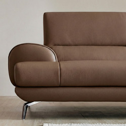 Sofa NESTEEN - Sofa Hiện Đại Bọc Da Cao Cấp Thiết Kế Tay Tròn Độc Đáo