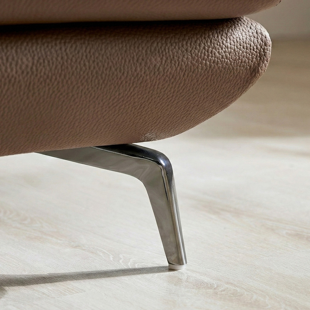 Sofa NESTEEN - Sofa Hiện Đại Bọc Da Cao Cấp Thiết Kế Tay Tròn Độc Đáo