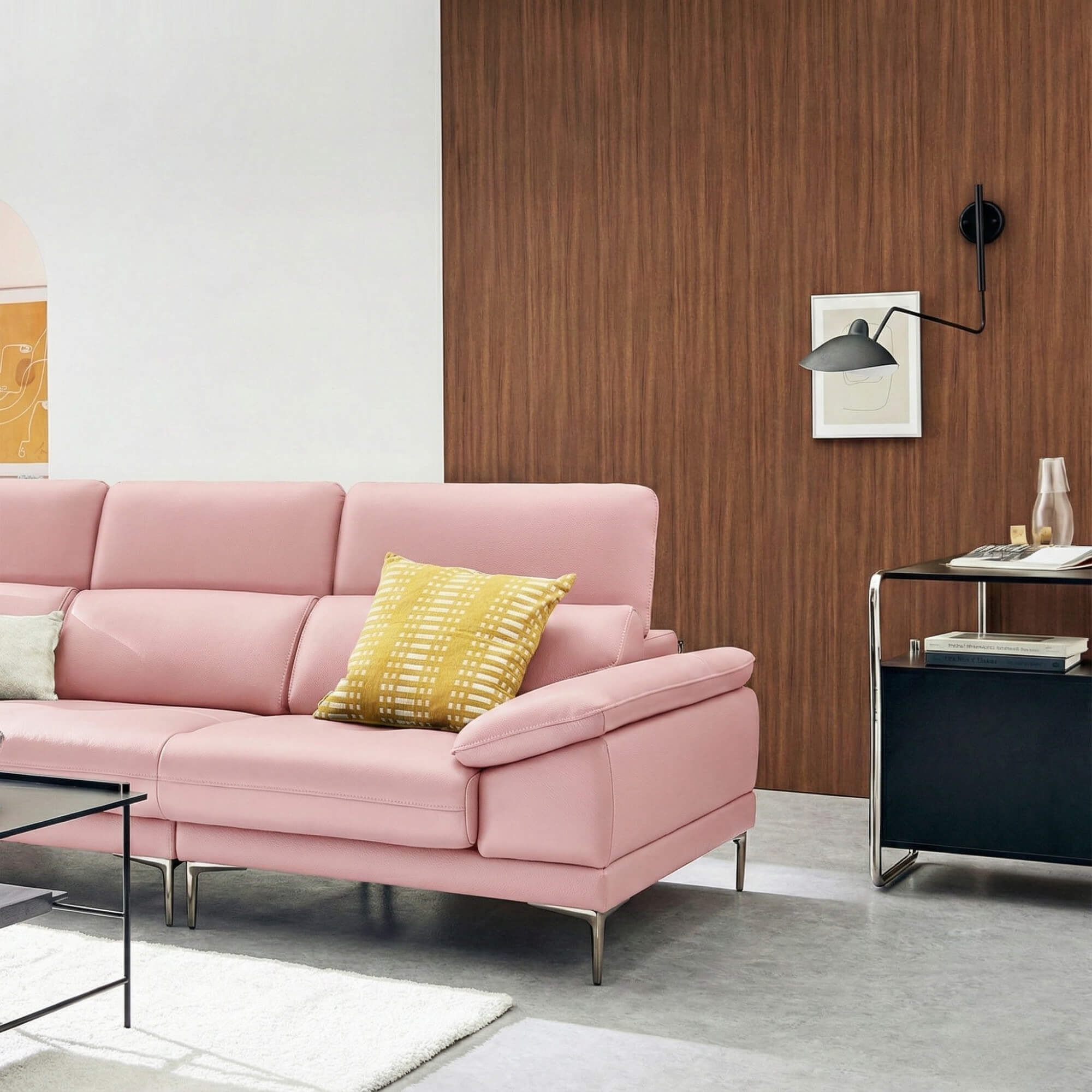 Sofa SELECTA - Sofa Da Cao Cấp Hiện Đại Có Tựa Đầu Điều Chỉnh Thông Minh 