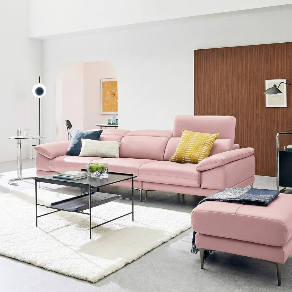 Sofa SELECTA - Sofa Da Cao Cấp Hiện Đại Có Tựa Đầu Điều Chỉnh Thông Minh