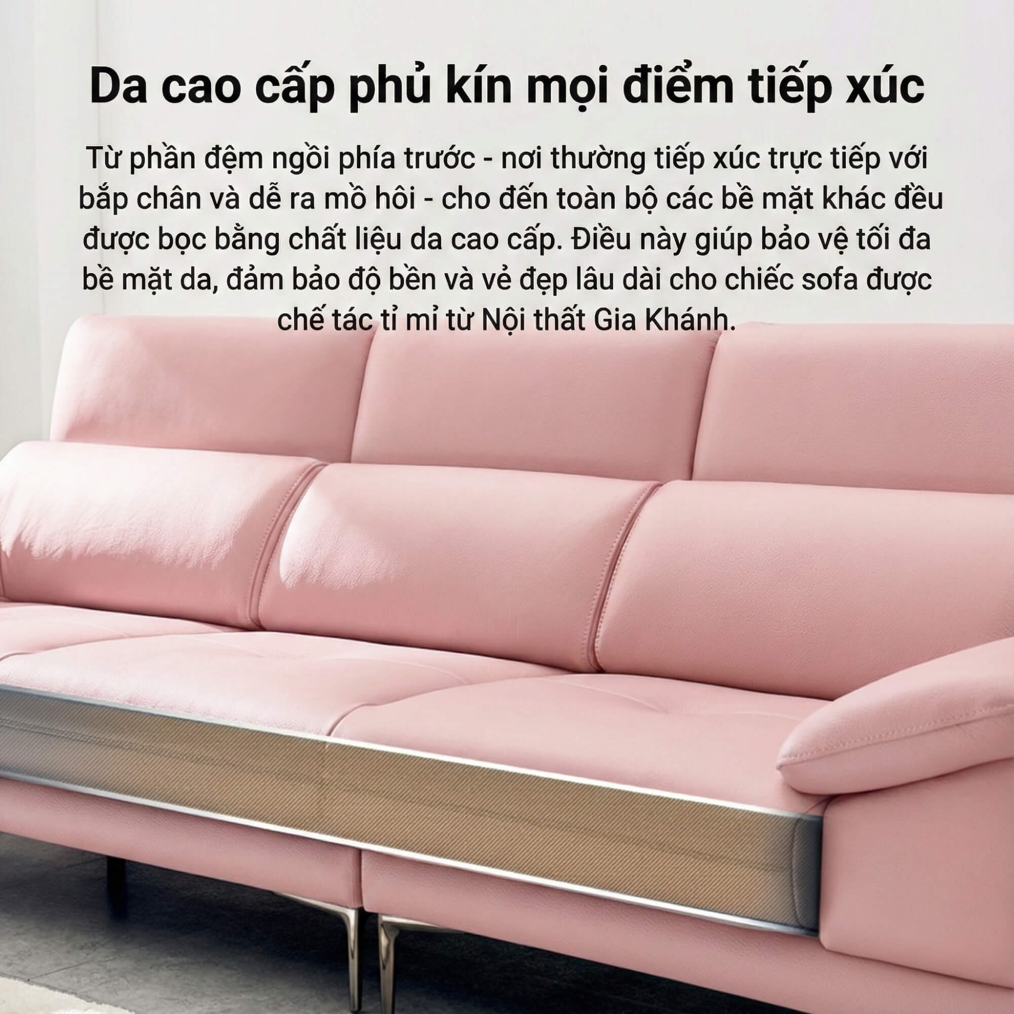 Sofa SELECTA - Sofa Da Cao Cấp Hiện Đại Có Tựa Đầu Điều Chỉnh Thông Minh 
