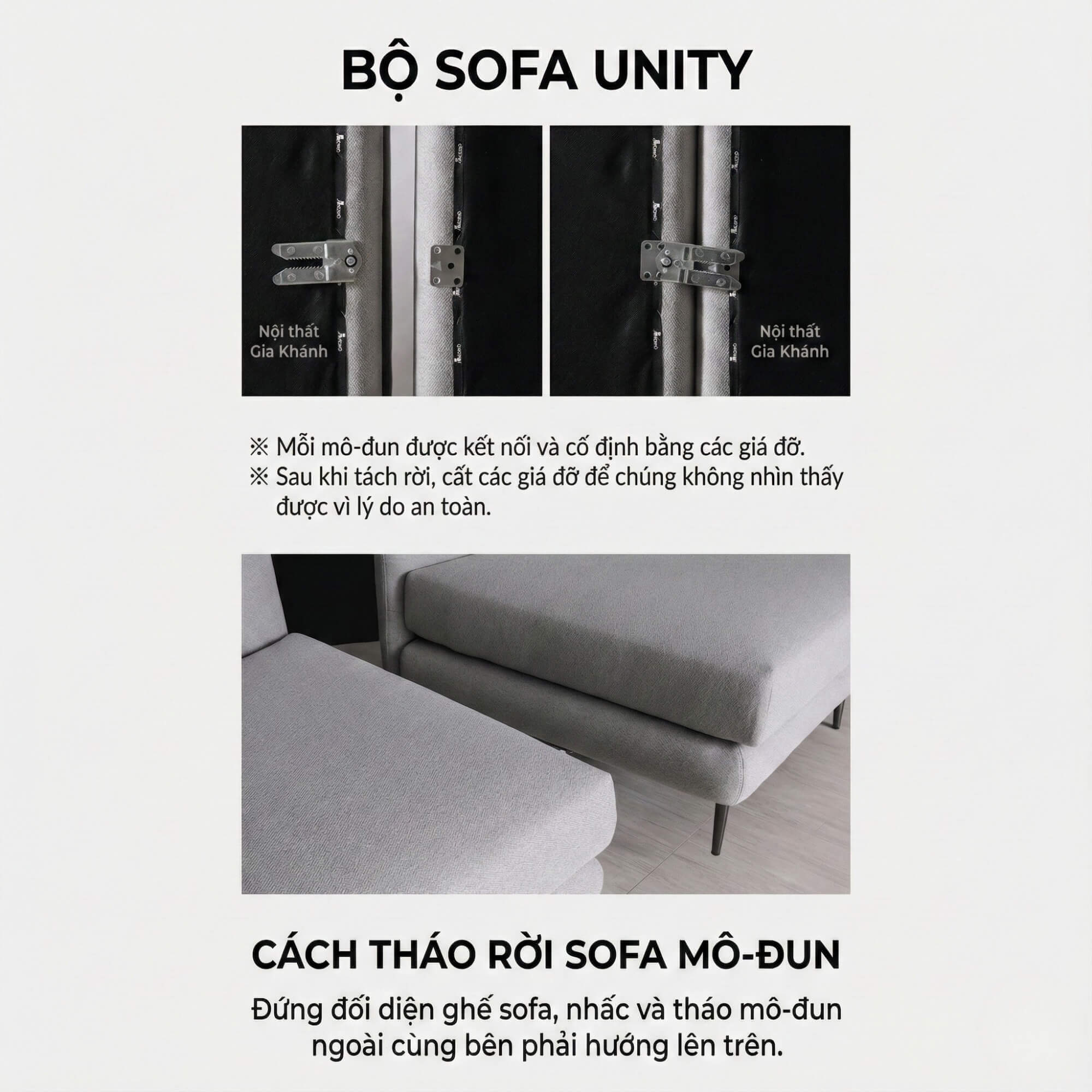 Sofa UNITY – Sofa Góc Dạng Module Linh Hoạt Tự Do Sáng Tạo