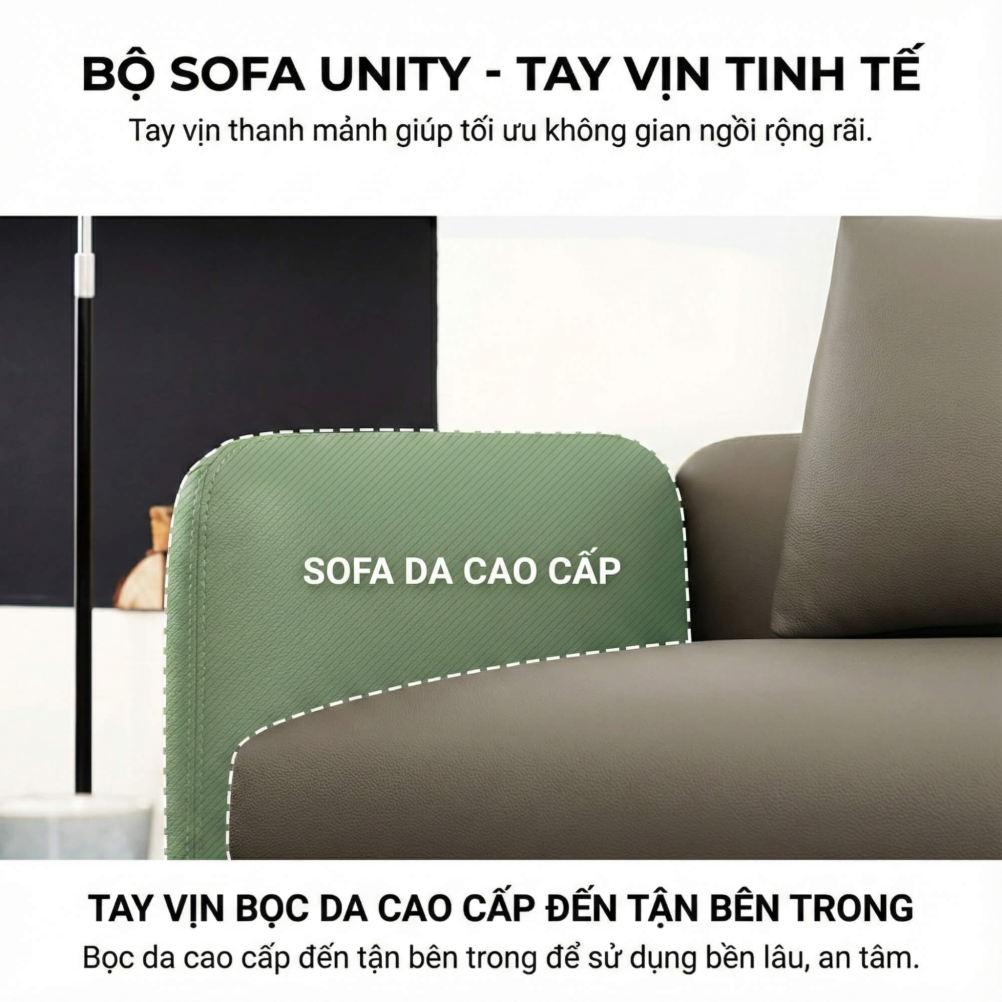 Sofa UNITY – Sofa Góc Dạng Module Linh Hoạt Tự Do Sáng Tạo