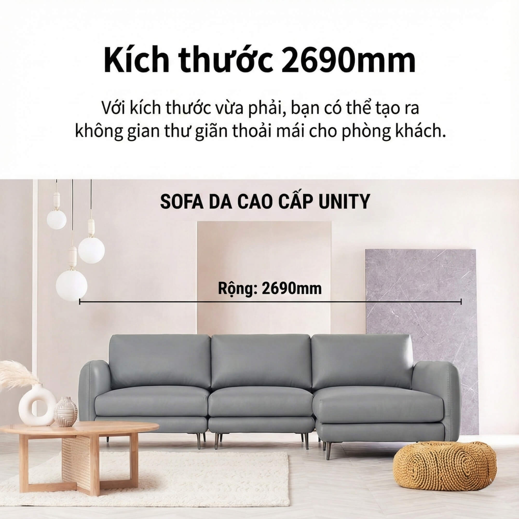 Sofa UNITY – Sofa Góc Dạng Module Linh Hoạt Tự Do Sáng Tạo