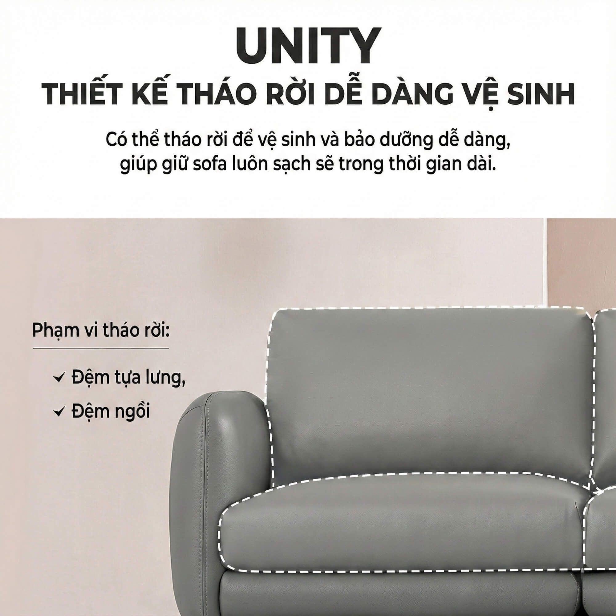 Sofa UNITY – Sofa Góc Dạng Module Linh Hoạt Tự Do Sáng Tạo