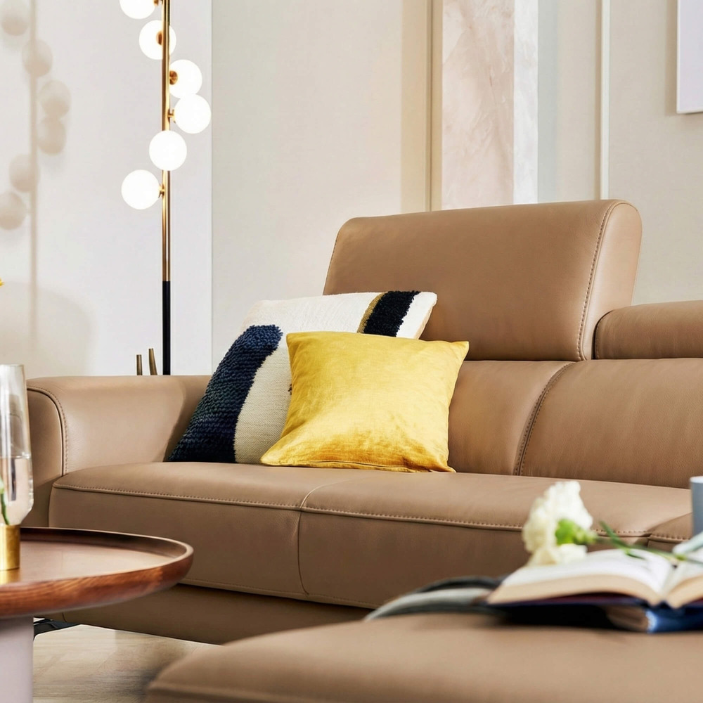 Sofa VERMONT - Sofa Băng Ấm Áp Thư Giãn Với Tựa Đầu Thông Minh