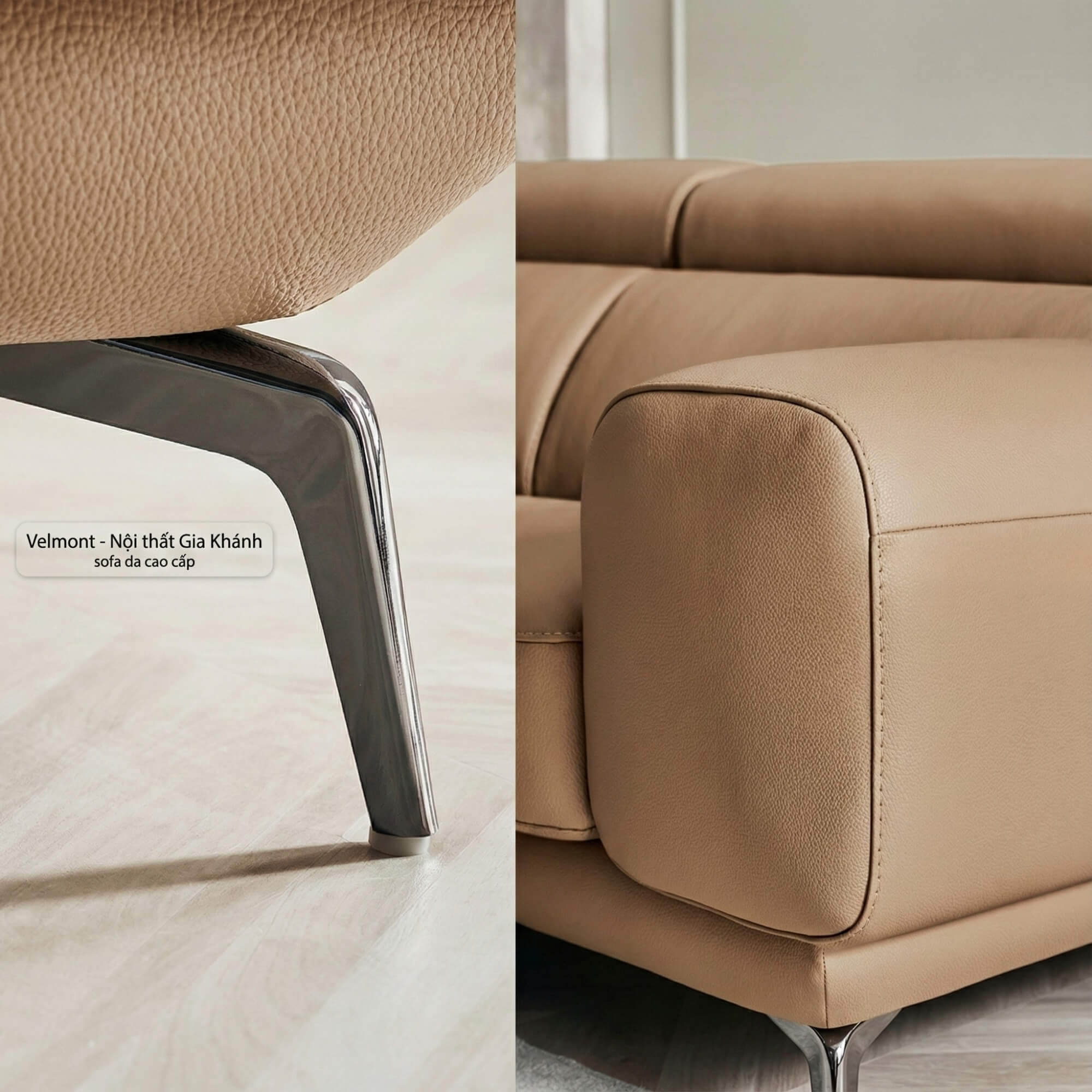 Sofa VERMONT - Sofa Băng Ấm Áp Thư Giãn Với Tựa Đầu Thông Minh