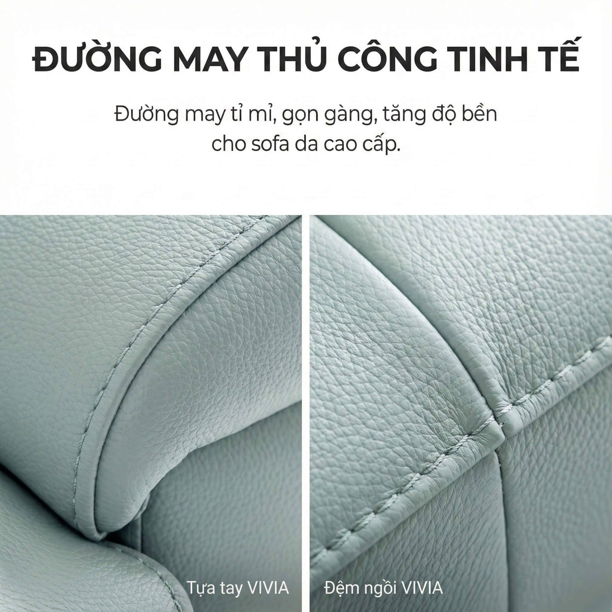 Sofa VIVIA - Sofa Băng 2 Chỗ Nhỏ Gọn Phù Hợp Mọi Gia Đình