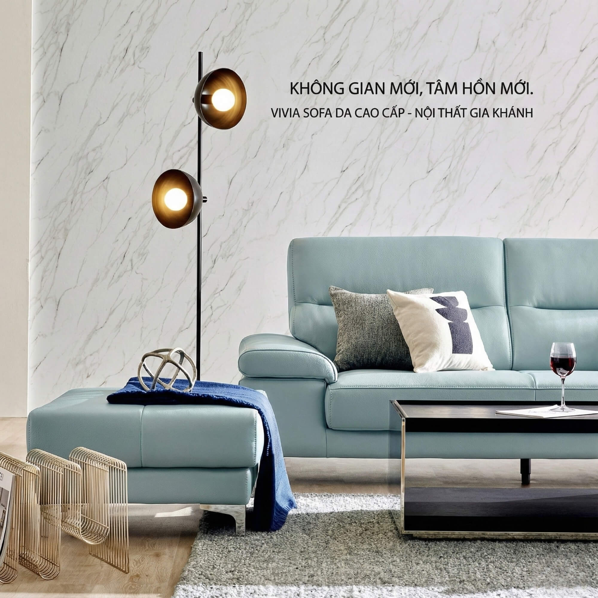 Sofa VIVIA - Sofa Băng 2 Chỗ Nhỏ Gọn Phù Hợp Mọi Gia Đình