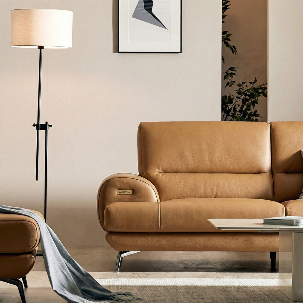 Sofa WARMIA – Sofa Da Cao Cấp Thiết kế Hiện Đại Tinh Tế Cho Phòng Khách Sang Trọng