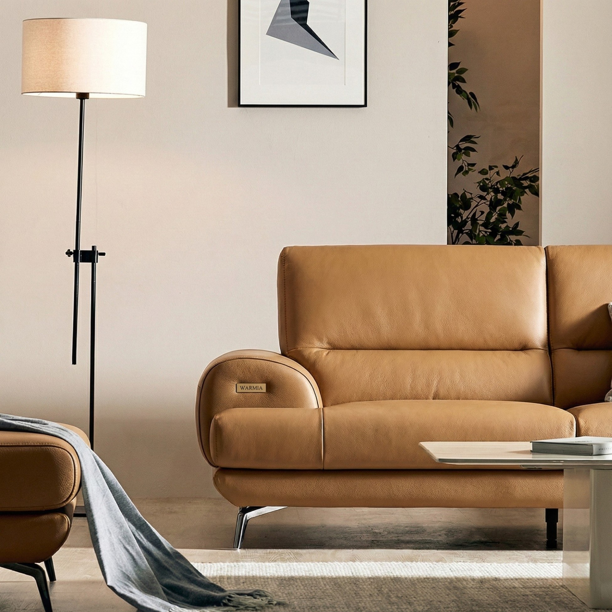 Sofa WARMIA – Sofa Da Cao Cấp Thiết kế Hiện Đại Tinh Tế Cho Phòng Khách Sang Trọng