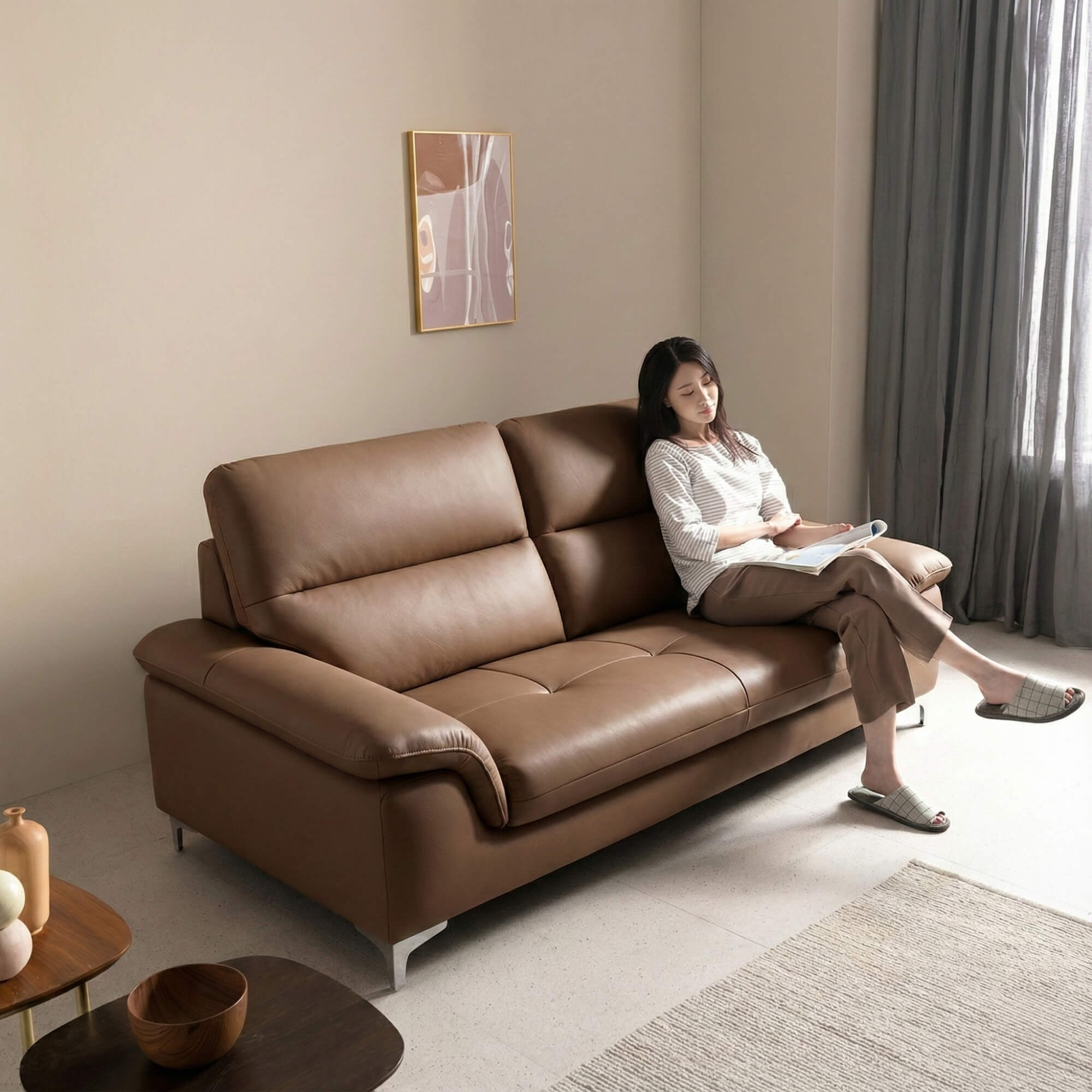 Sofa SINKIN - Sofa Băng 2M Nhỏ Gọn Thiết Kế Tối Giản Cho Phòng Khách Mini