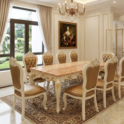 Bộ Bàn Ăn Tân Cổ Điển Élanoire 8 Ghế T18-C87