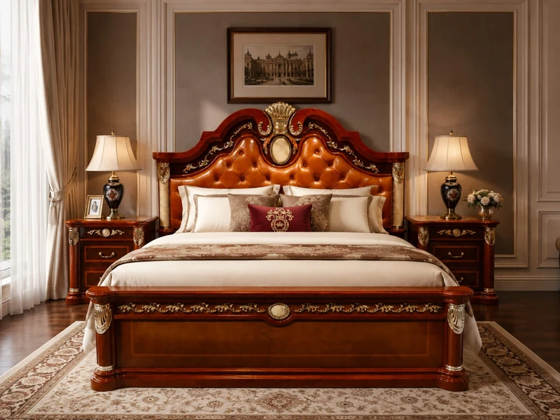 Combo Phòng Ngủ Hoàng Gia Ruby Phong Cách Tân Cổ Điển 509