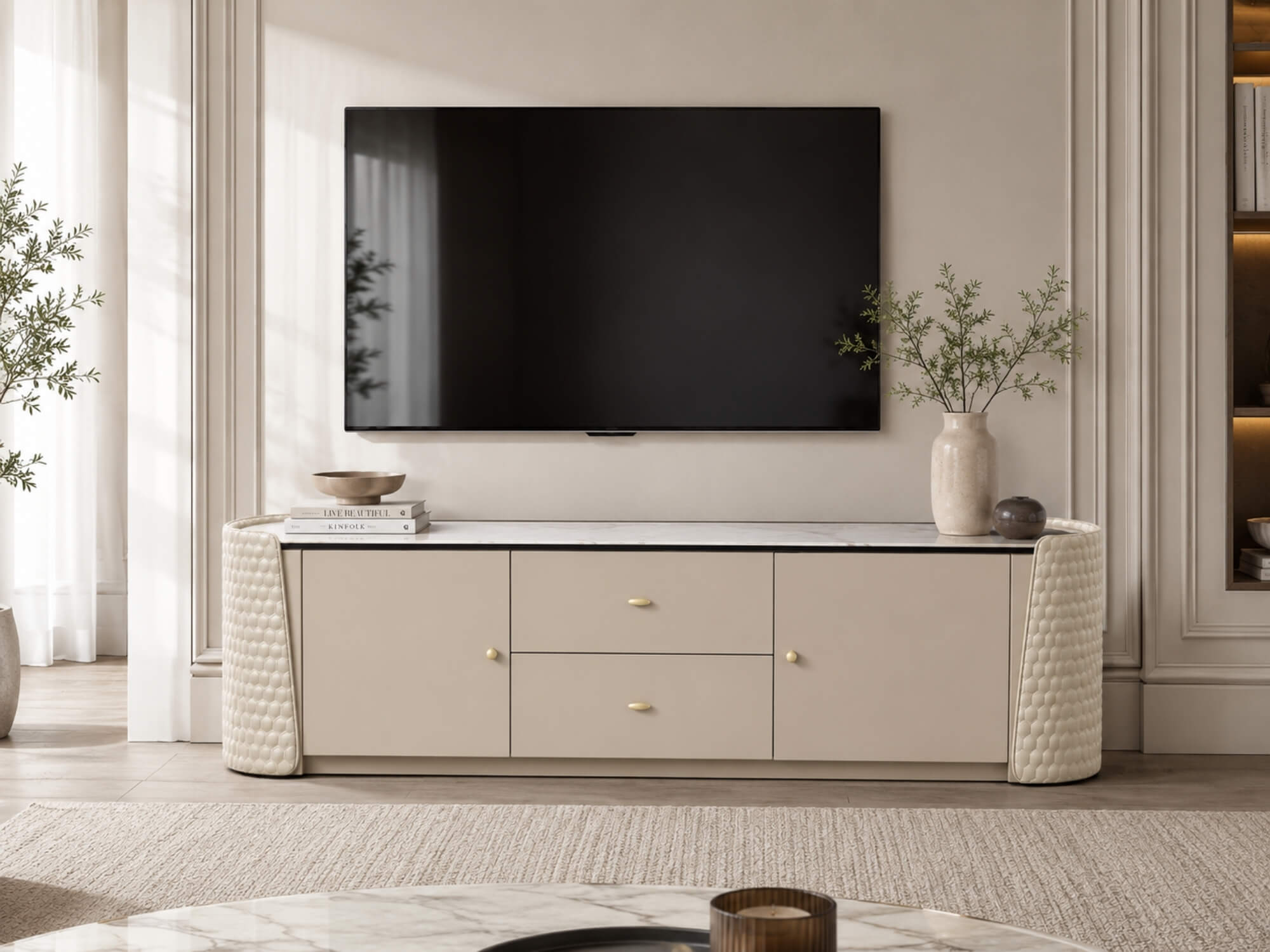 Kệ Tivi IMPERIO – Kệ TV Luxury Sang Trọng KTQ916