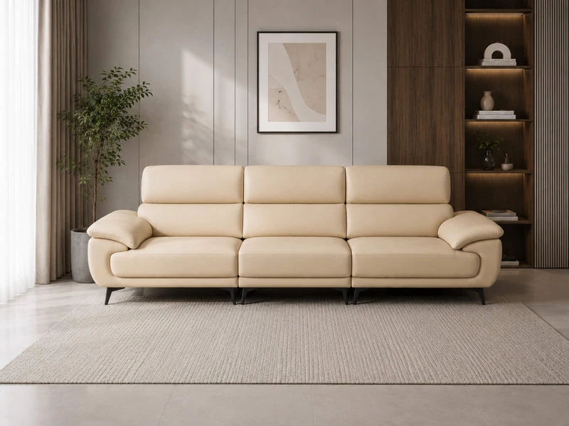 Sofa Hiện Đại SCULPT E008 Bọc Da Cao Cấp
