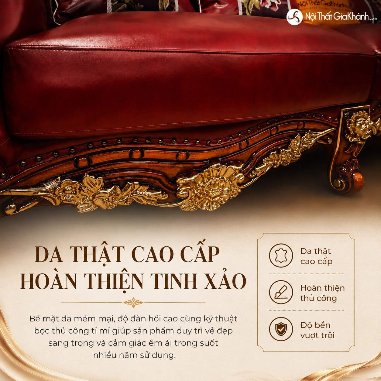 Combo Bộ Phòng Khách CRIMSON EMPEROR Phong Cách Tân Cổ Điển Hoàng Gia SF926 