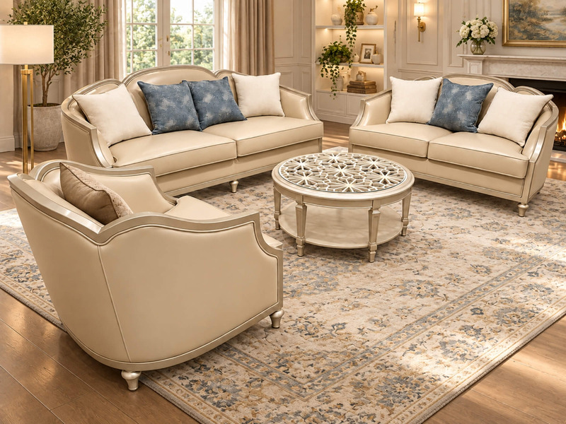Sofa MONTCLAIR - Sofa Phong Cách Mỹ SFM218-123 Da 828 – ảnh 2