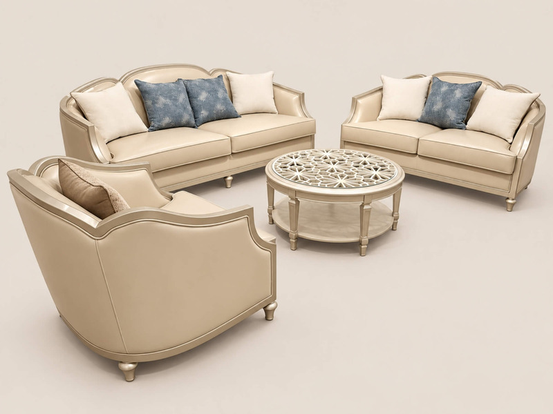 Sofa MONTCLAIR - Sofa Phong Cách Mỹ SFM218-123 Da 828 – ảnh 3