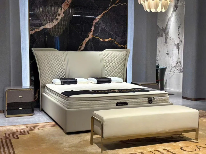 Giường Ngủ VALENNE - Giường Bọc Da Cao Cấp GIQF819-2-18