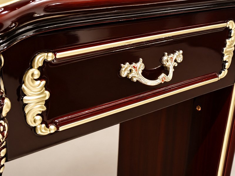 Bàn Phấn BELLISSIMA - Bàn Trang Điểm Kèm Ghế Tân Cổ Điển Màu Rượu Vang Nho BD8802G(2C) – ảnh 15