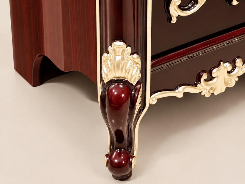Bàn Phấn BELLISSIMA - Bàn Trang Điểm Kèm Ghế Tân Cổ Điển Màu Rượu Vang Nho BD8802G(2C) – ảnh 12