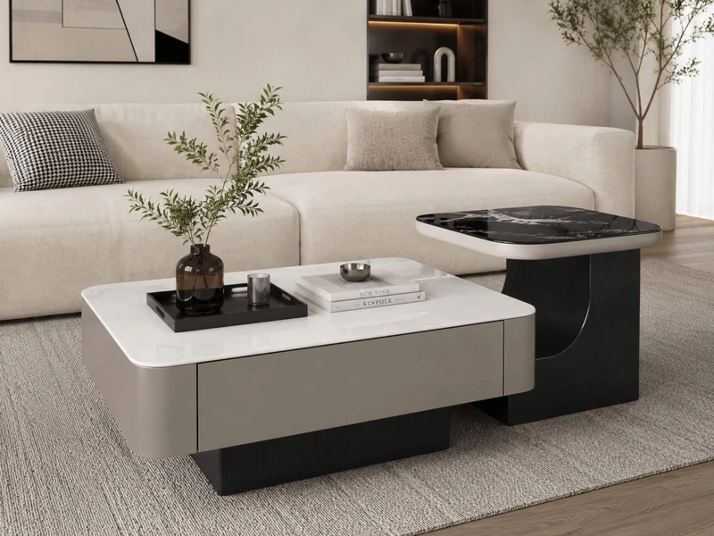 Bàn Trà C-ARC DUO - Bàn Trà Đôi Hiện Đại Trẻ Trung BT6203