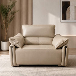 Sofa đơn COCOON SB8179 chụp chính diện hơi chếch, nổi bật kiểu dáng hiện đại với các đường nét mềm mại, tay vịn bo tròn. B…