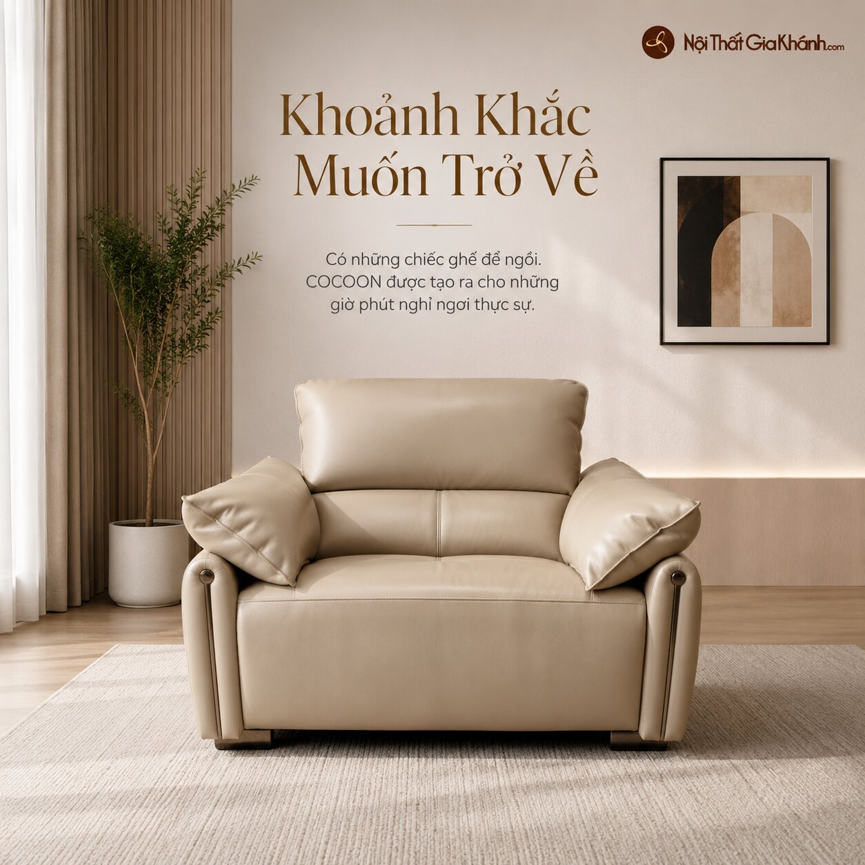 Sofa Đơn COCOON SB8179 Thả Mình Vào Thư Giãn