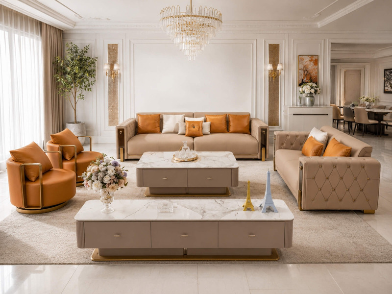 Sofa Luxury NOVÉLLO Sang Trọng SBQ016-1124 – ảnh 6