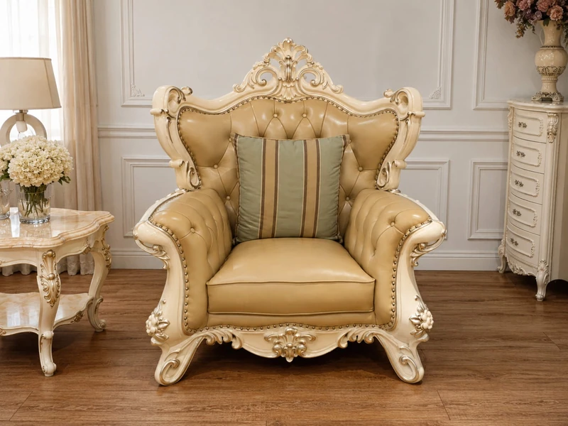 Sofa Royal Crown - Sofa Đơn Quý Tộc Đậm Chất Pháp SB982H