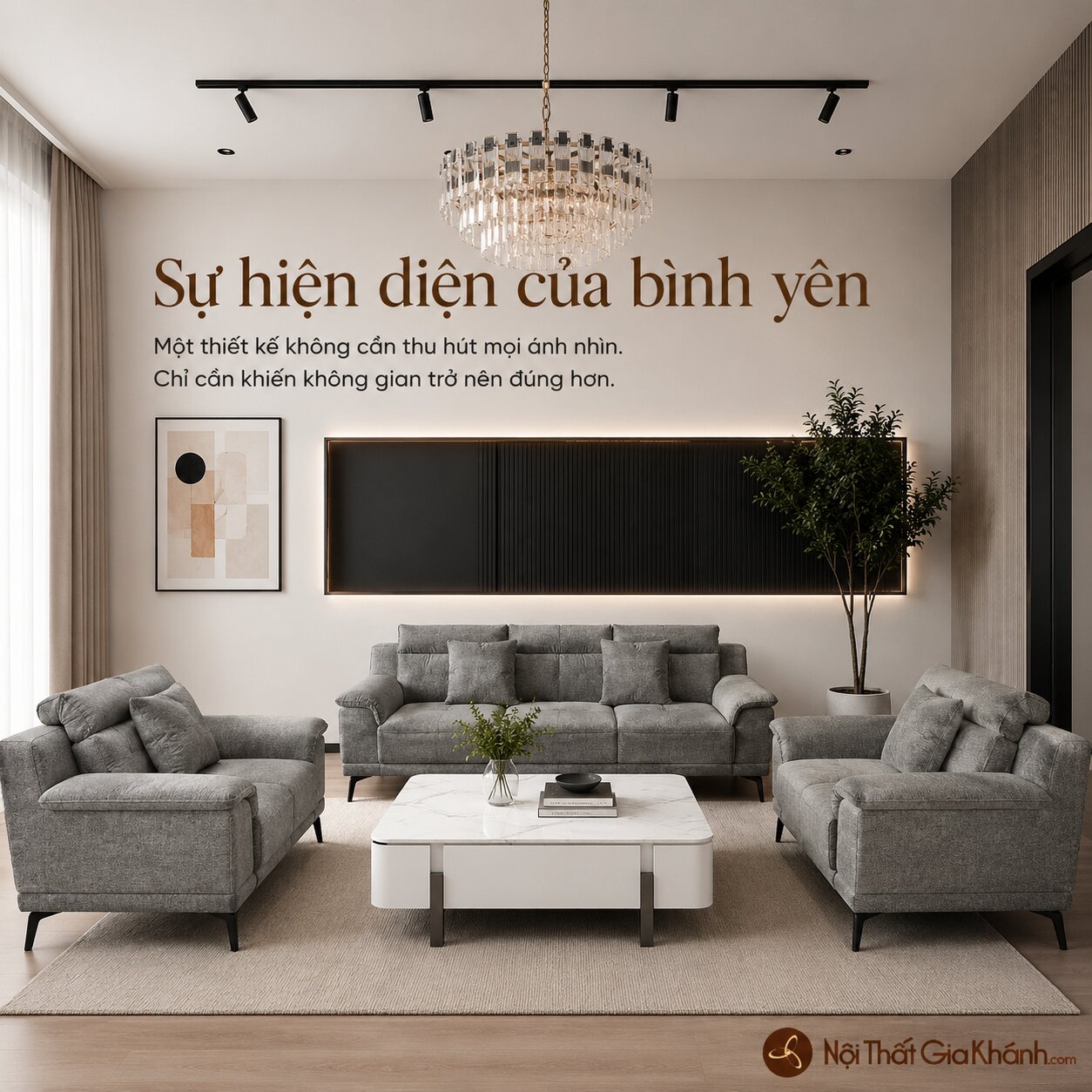 Sofa Vải Nỉ Hiện Đại Belluno SB01
