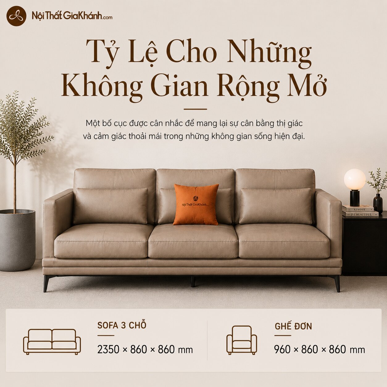 Bộ Sofa LEXINGTON Bọc Da Cao Cấp Thiết Kế Tinh Tế E005