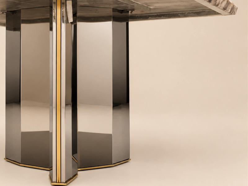 Bàn Ăn MIRROR PRISM - Bàn Ăn Mặt Đá 2m BA802 – ảnh 5