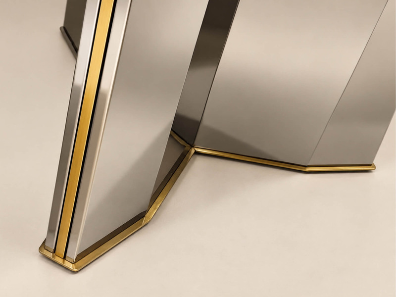 Bàn Ăn MIRROR PRISM - Bàn Ăn Mặt Đá 2m BA802 – ảnh 2