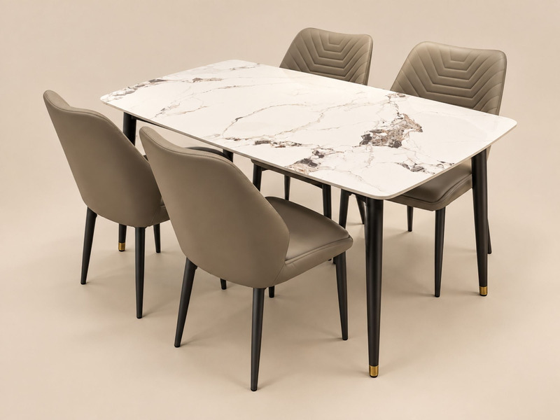 Bàn ăn VESPER - Bán Ăn Mặt Đá 1m4 Giá Rẻ BAGK – ảnh 8