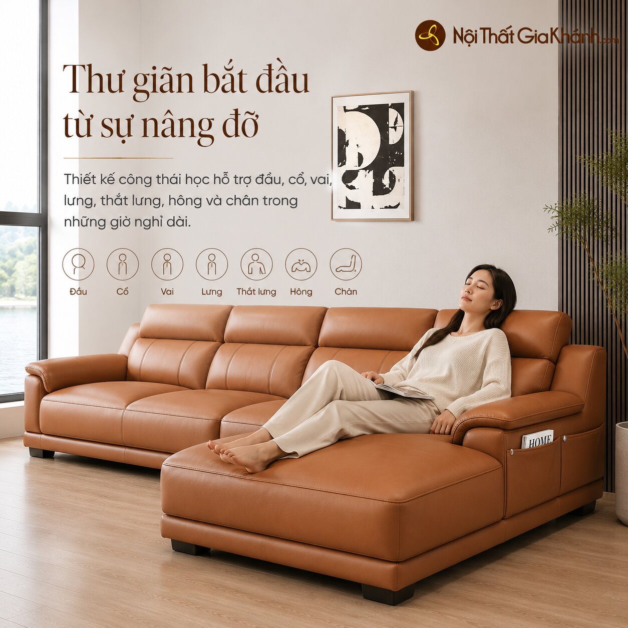 Sofa VENTO - Sofa Hiện Đại Góc L Trẻ Trung