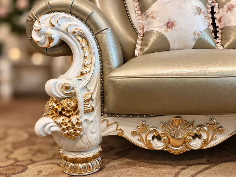 Sofa ROSALIA - Bộ Sofa Tân Cổ Điển Mạ Vàng SF951-113 – ảnh 18