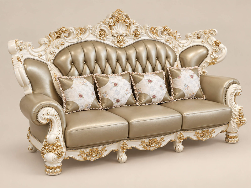 Sofa ROSALIA - Bộ Sofa Tân Cổ Điển Mạ Vàng SF951-113 – ảnh 5
