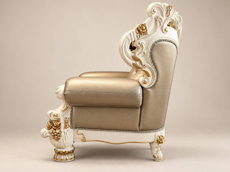 Sofa ROSALIA - Bộ Sofa Tân Cổ Điển Mạ Vàng SF951-113 – ảnh 8