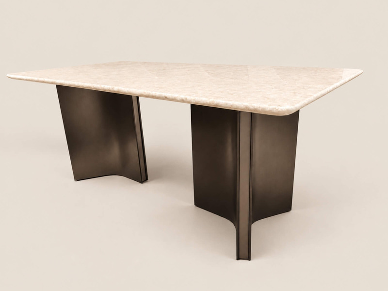 Bàn Ăn MONTREUX - Bàn Ăn Hiện Đại Mặt Đá 1m8 Q55-1m8 – ảnh 8