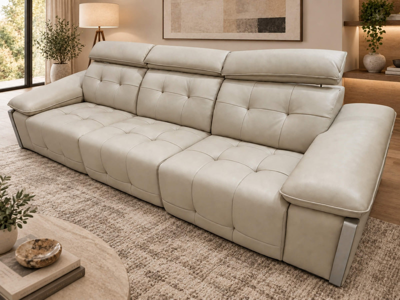 Sofa COMOS - Sofa Điện Hiện Đại Bọc Da Tự Nhiên Cao Cấp SF441