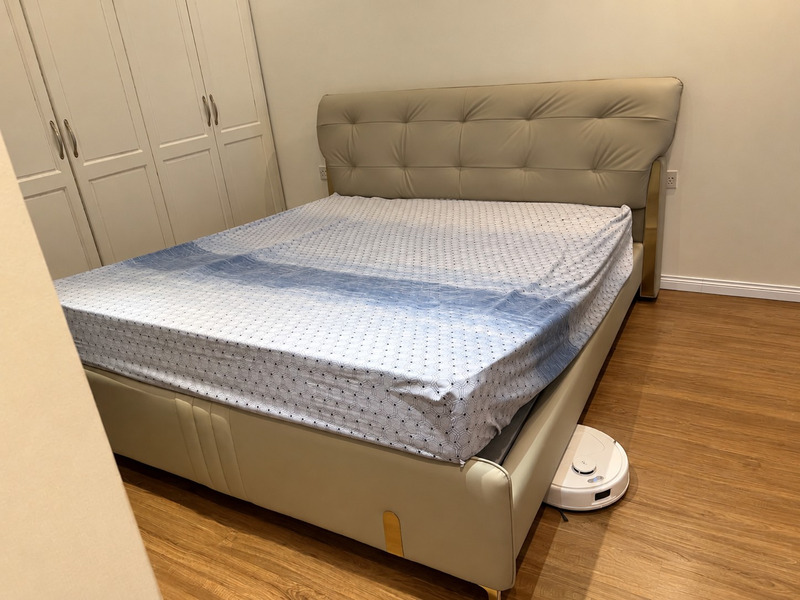 Giường bọc da đầu giường chần ô vuông tại nhà khách hàng – Nội Thất Gia Khánh