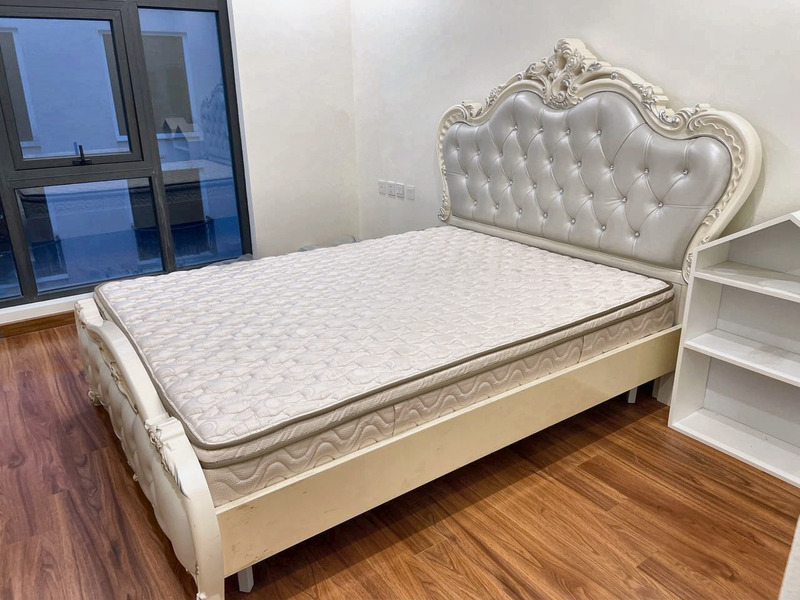 Giường bọc da đầu giường bọc nệm chần kim cương đính đá tại nhà khách hàng – Nội Thất Gia Khánh
